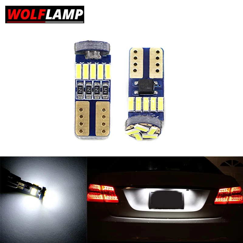 Wolflamp 2 шт. 194 168 T10 W5W Автомобильные светодиодные номерные знаки для Hyundai Chevrolet Ford Jeep