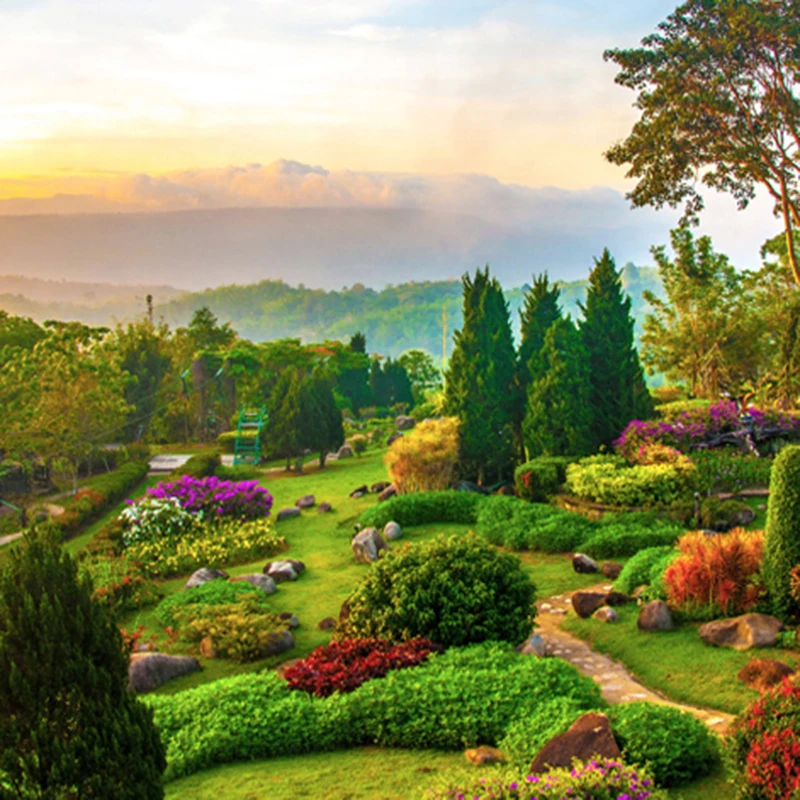 Фотообои любого размера на заказ 3D обои за окном натуральный пейзаж фото