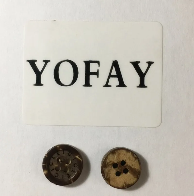 Кокосовая оболочка YOFAY 50 шт./упак. 4 отверстия кнопка для рисования
