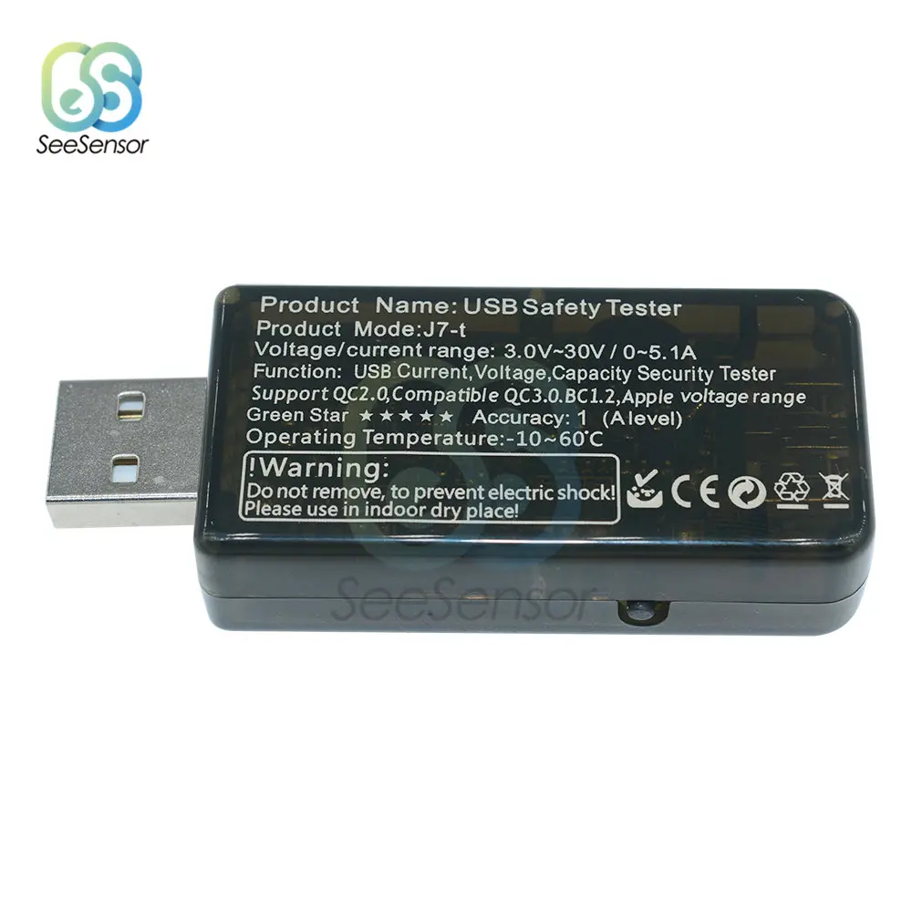 3-30V ЖК-дисплей USB детектор вольтметр переменного тока Амперметр Мощность Ёмкость тестер Напряжение монитор, Вольт-метр Цифровой Амперметр цифровой
