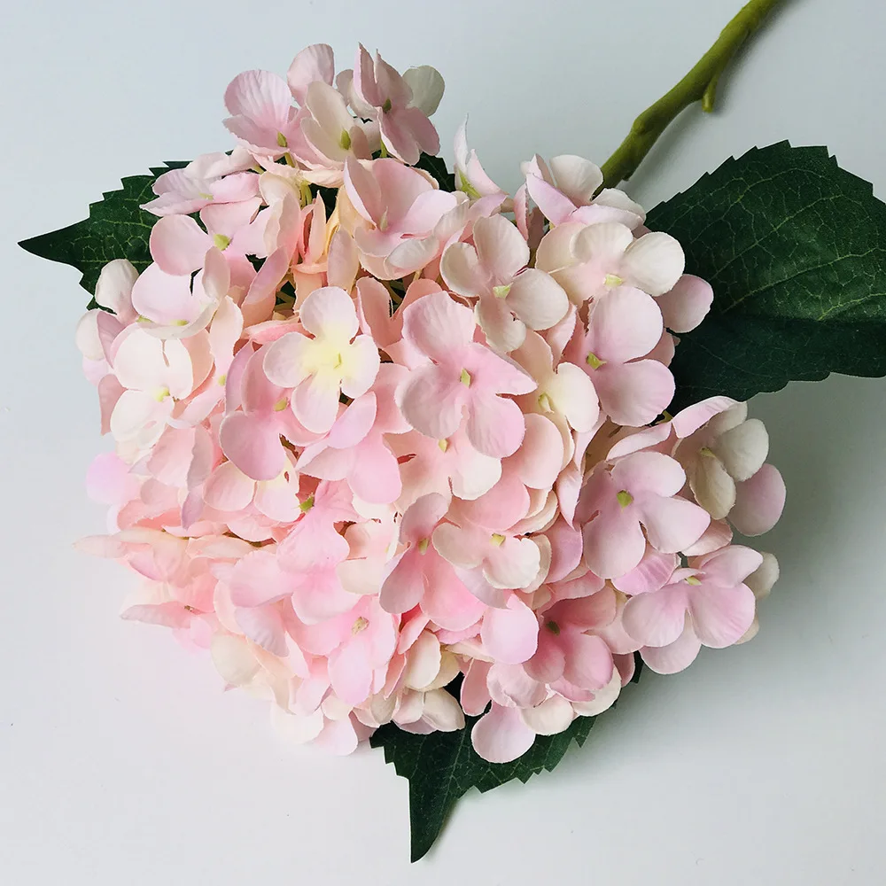 Искусственные цветы дешевая шелковая Гортензия Букет невесты Свадебный дом