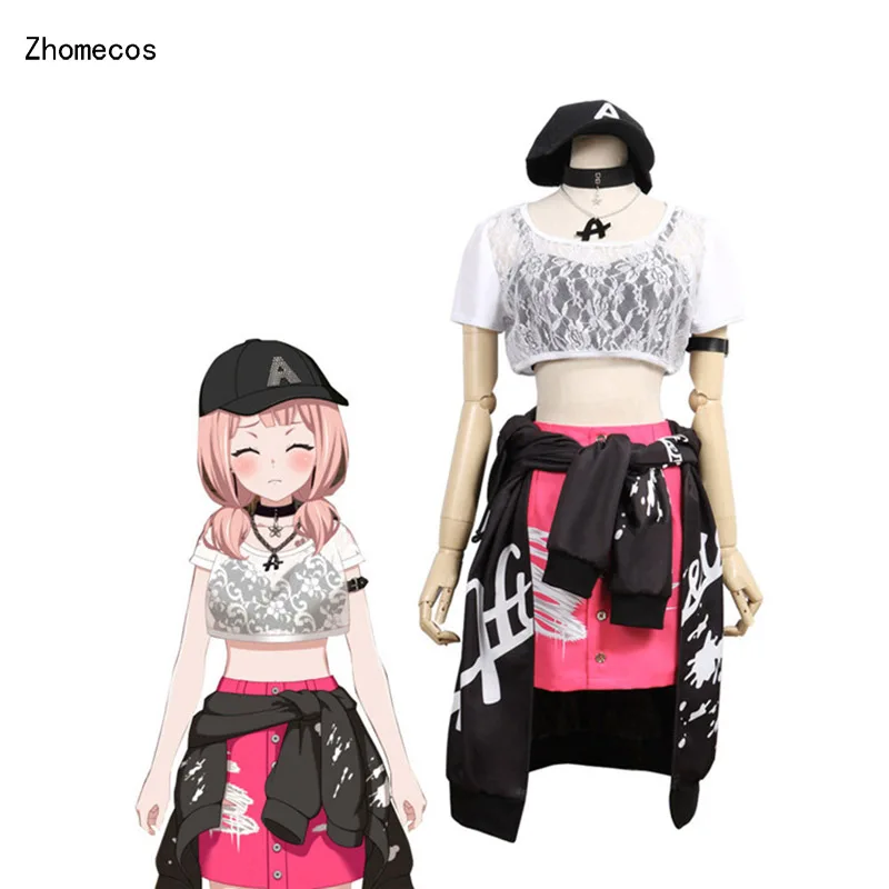 Zhomecos Amine BanG Dream Afterglow второй ключ визуальный Uehara Himari костюм для косплея полный