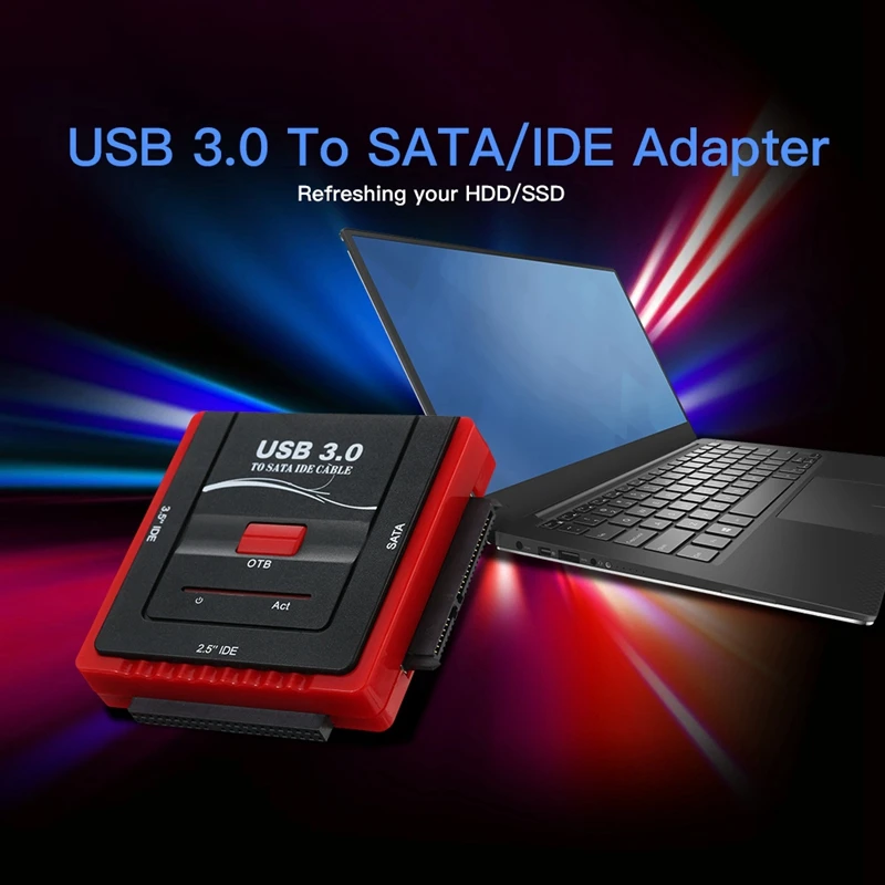 Адаптер Usb 3 0 для Sata/Ide конвертера жесткого диска универсального 2 5/3 5 Hdd/Ssd с блоком