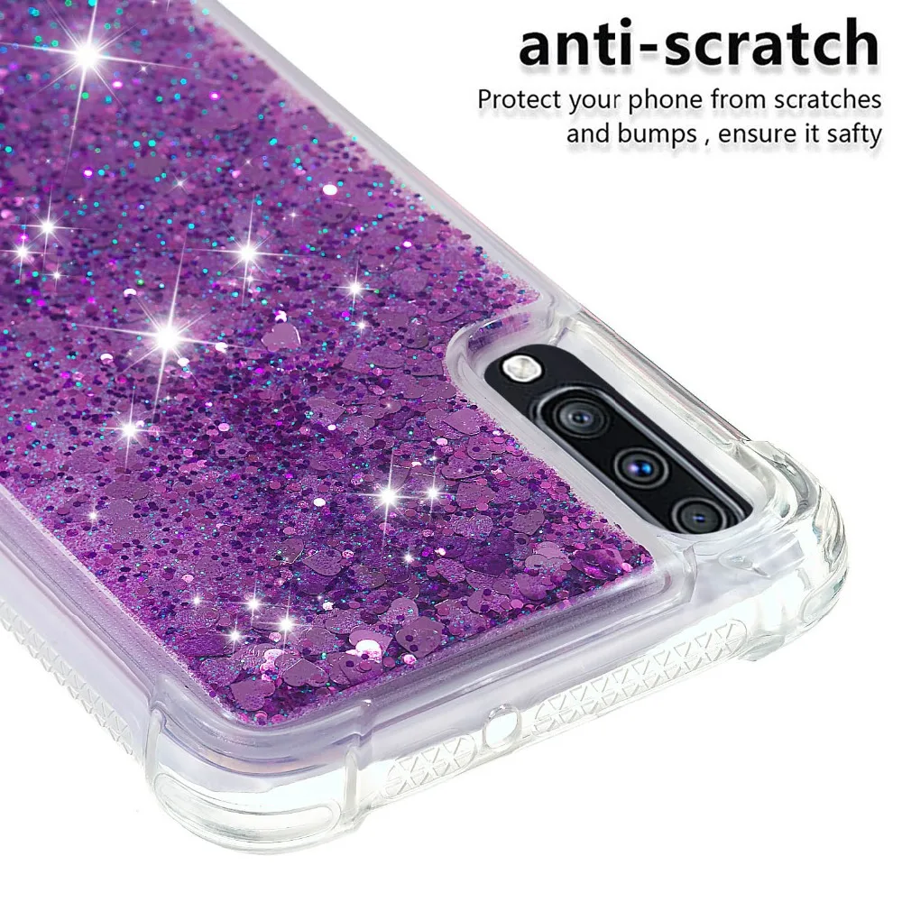 Soft Fashion Love Heart Quicksand Liquid Silicone Phone Case for Google Pixel 3 Google Pixel 3a XL Air Cushion Corner Shockproof