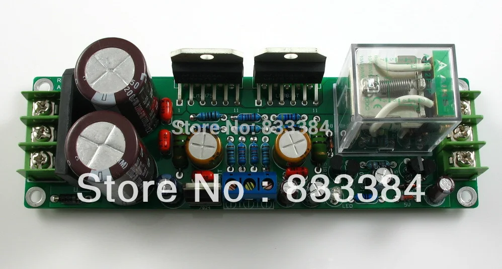 Новый GAINCLONE LM3875 двухканальный с защитой питания 50 Вт + 8 Ом AMP kit DIY Высокое качество