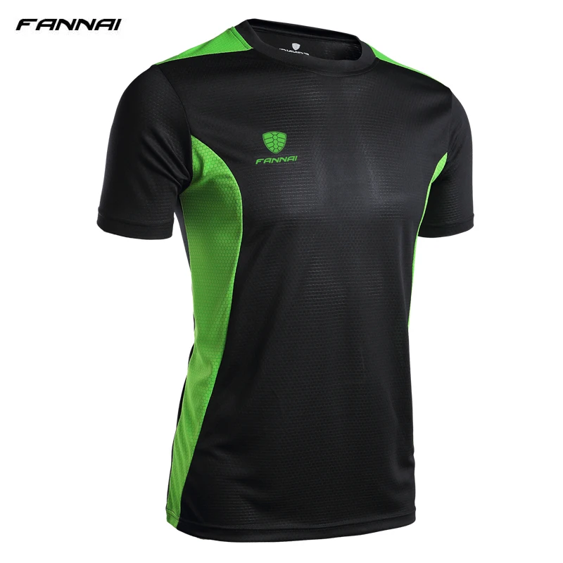 Summer Style T Shirt New Soccer Jersey Running Fitness Quick Dry Slim Fit T-shirts Short-Sleeve top Sports t shirt For Men XXXL | Спорт и