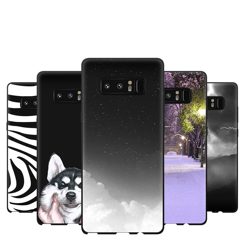 JURCHEN силиконовый мягкий ТПУ для Samsung Galaxy Note 8 чехол N950 N950F N950n N950u N9500 N950fd задняя