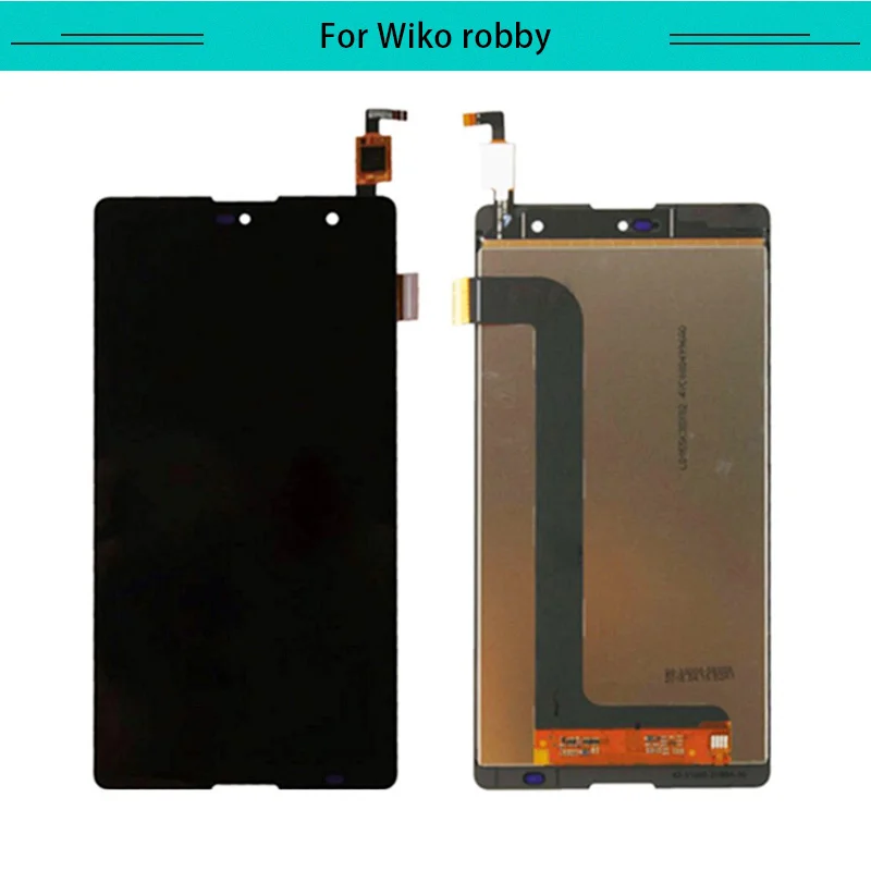 Tested 5pcs Complete For Wiko Robby Full LCD Display with Touch Screen Digitizer Assembly Free Shipping | Мобильные телефоны и