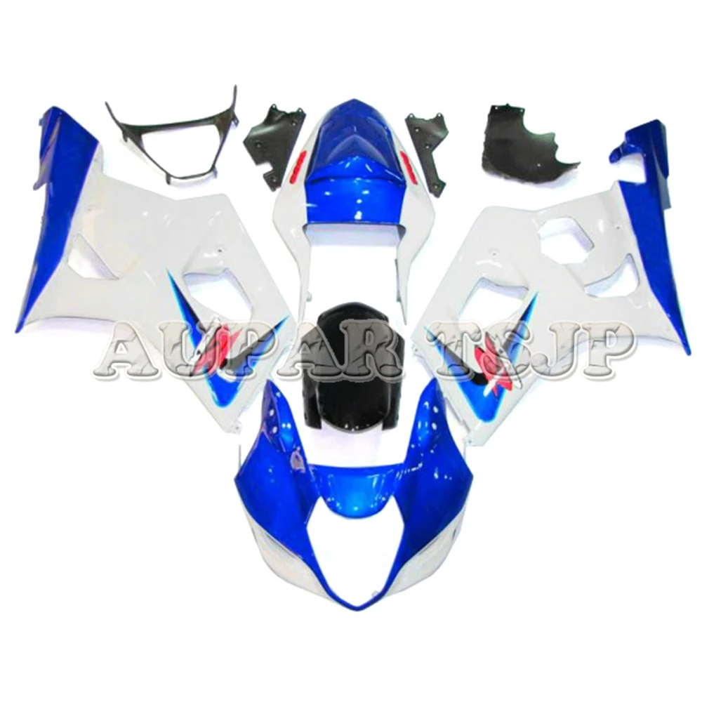 

Fit For Suzuki GSXR1000 K3 2003 2004 03 04 Bodywork Kit ABS Injection Plastic Cowling Full Bike Panel White Blue Hulls