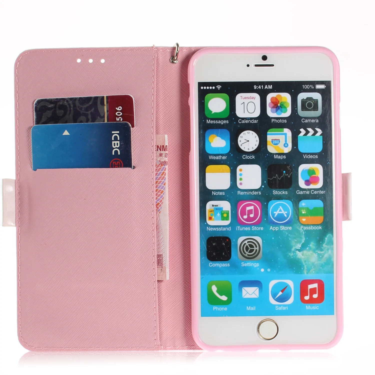 Чехол кошелек для Apple iPhone 6 S S6 кожаный чехол мобильного телефона iPhone6 iPhone6S яркая