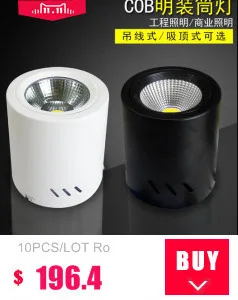 12 шт. 7 Вт 12 Вт 20 Вт 30 Вт Диммируемый светодиодный Cree Cob светильник Ac85-265v точечные светильники, встроенные для гостиной золотой черный серебристый