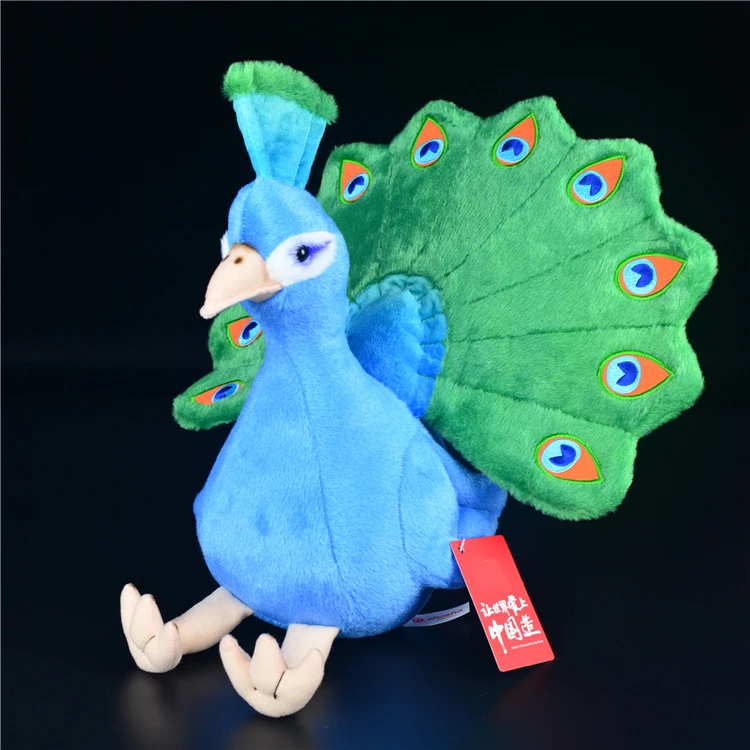 

Dropshipping Millffy 1 Pc 28cm Realistic Peluches Doll Lifelike Plush Toy Peacock Stuffed Animal Peafowl Soft Toys