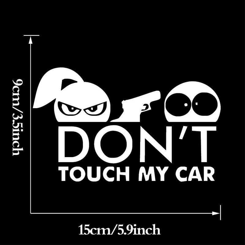 Прохладный Графика и надписью Don't Touch My автомобильные виниловые наклейки в виде