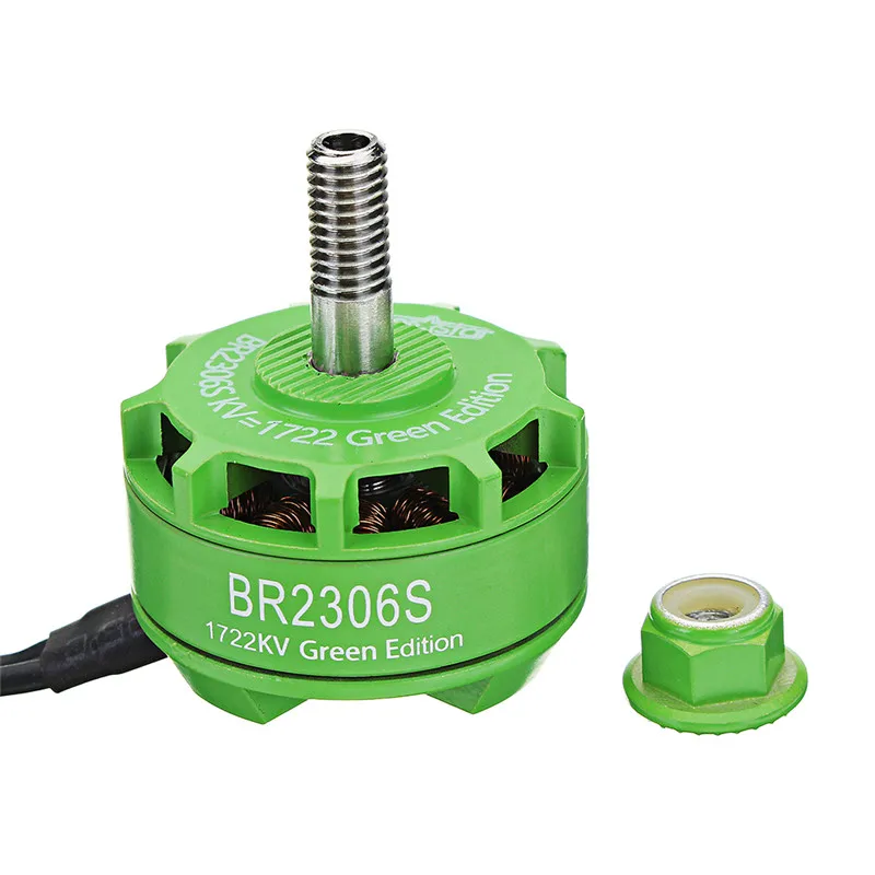 Новый горячий Racerstar 2306 BR2306S Green Edition 1722KV бесщеточный двигатель 4 6 S для RC Дрон FPV Racing