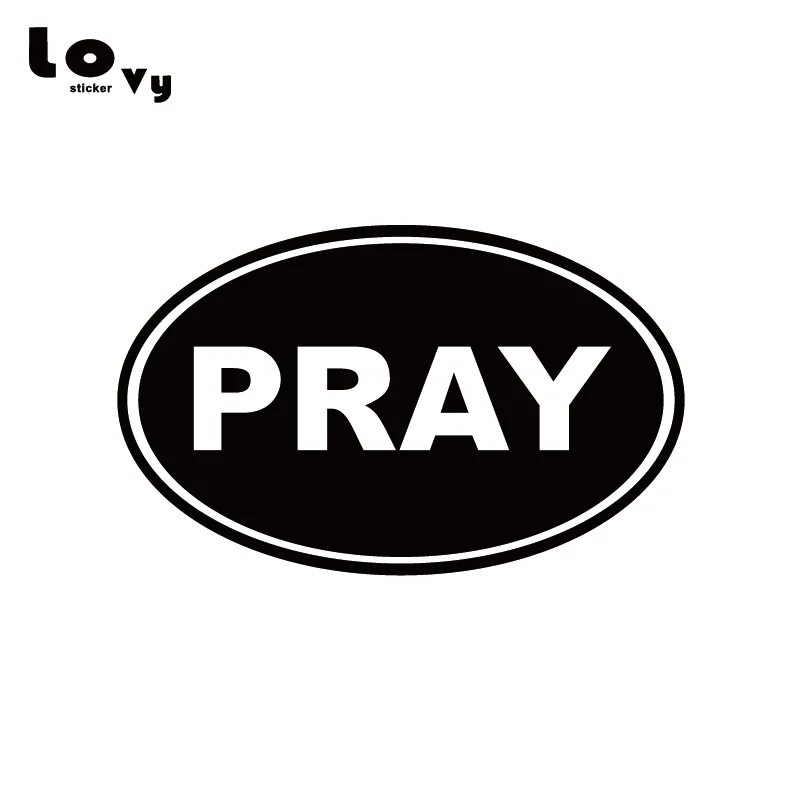 Молись евро Овальный Бог Иисус Кристиан мормон виниловая Автомобильная