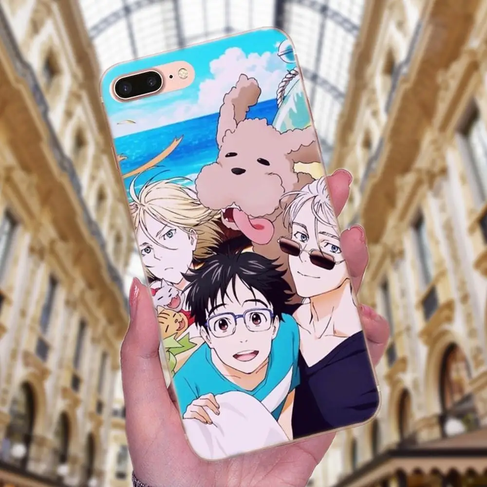 Yuri On Ice Высококачественная мягкая задняя крышка для Huawei P7 Honor 4C 5A 5C 5X 6 6C 6A 6X 7 7X 8 9 V8 V10