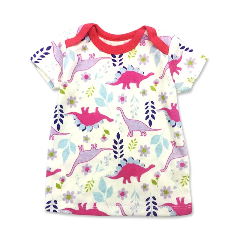 3 шт./лот новые брендовые футболки с короткими рукавами для маленьких девочек