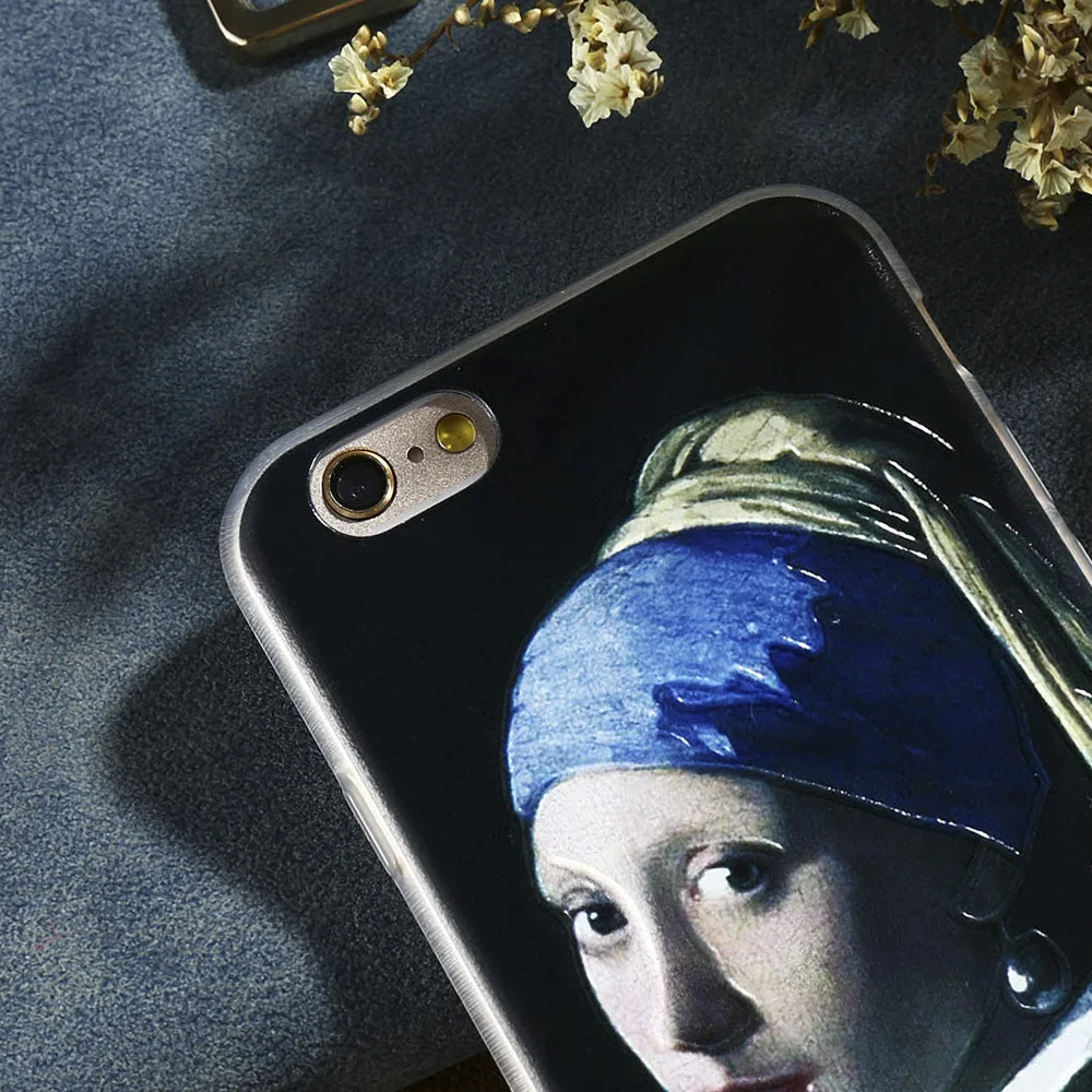 Caseier для iPhone 5 5S SE 6 6S 7 8 plus X 10 задняя крышка Ретро рисунком чехол samsung Galaxy S8 S6 S7 Edge