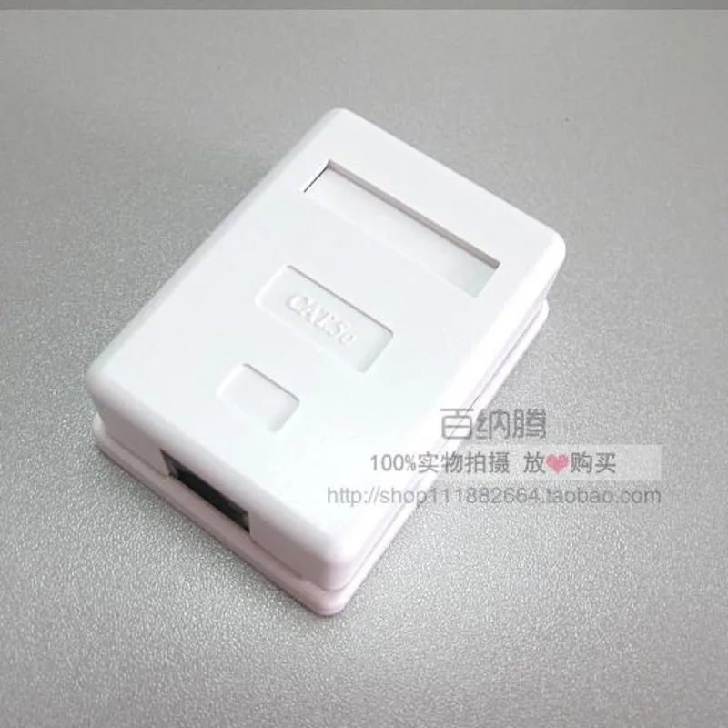 Кабельная коробка RJ45 CAT5e сетевой соединитель с одним портом настольная кабель
