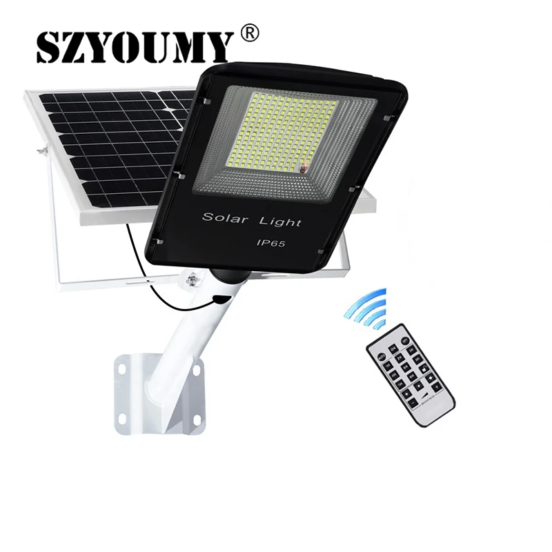 

SZYOUMY Outdoor Solar street Light 50W 100W 150W 200W Waterproof Large Solar Panel Remote Control Bright Led Street Light