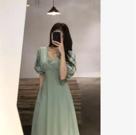 Корейское женское летнее хлопковое льняное сексуальное длинное платье