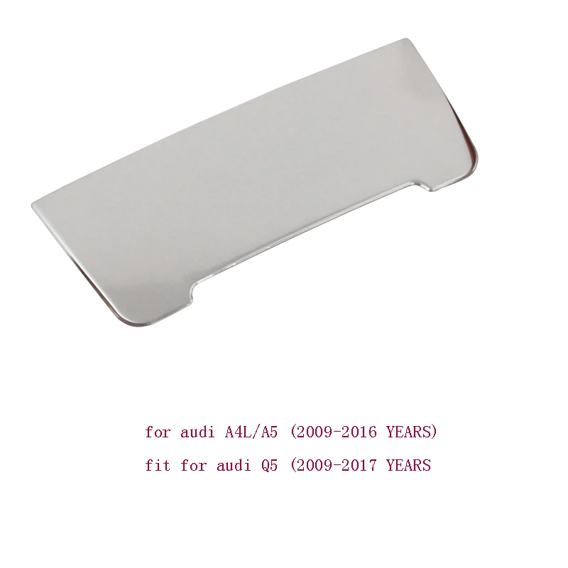 sliver 1pcs Для Audi A5 A4 B9 Q5 Автомобильная рамка переключения передач панель из нержавеющей стали декоративная крышка наклейки автомобильные аксессуары - Название цвета: sliver 1pcs