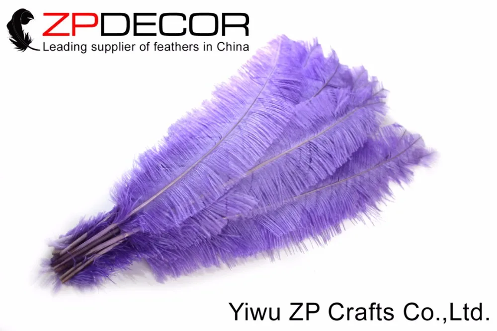 ZPDECOR-plumas de avestruz lavanda para sombreros, artesan&iacute;a, disfraz, boda, 55-60CM(22-24 pulgadas), Nandu, env&iacute;o gratis, 50 unids/lote-4