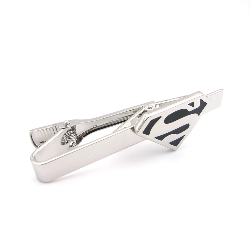 Мужские Зажимы для галстука Супергерои из медного материала черного цвета