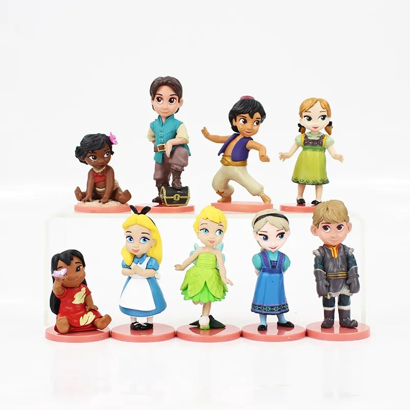 Disney милой принцессы игрушки 9 шт 5 8 см Эльзы из мультфильма &quotХолодное сердце&quot