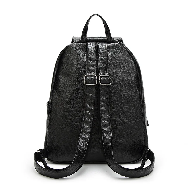 Новый модный кожаный женский рюкзак Высококачественная Женская Студенческая