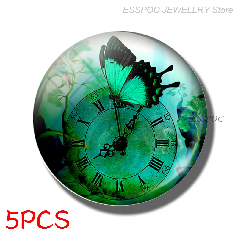 5 шт./компл. бижутерия стрекоза со стеклянными кабошонами фурнитура для