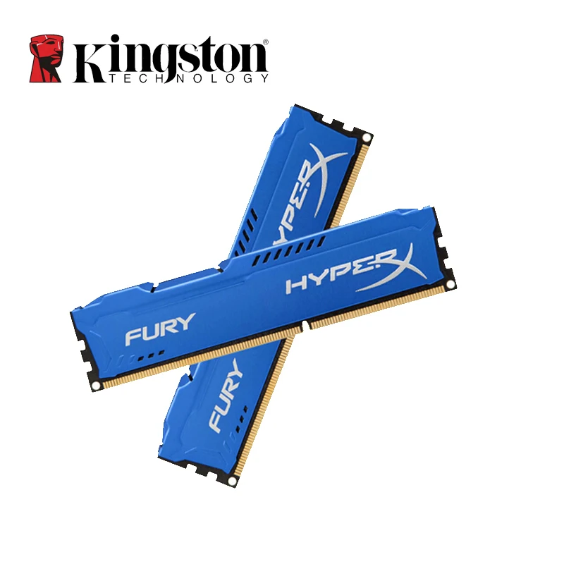 Оперативная память kingston HyperX Fury DDR3 4 ГБ 8 1866 МГц DDR 3 DIMM Intel игровая для настольных ПК