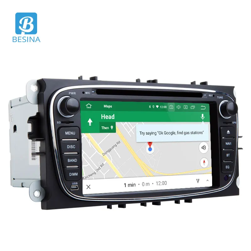 Besina Восьмиядерный Android 10 автомобильный dvd-плеер для FORD Focus S-MAX Mondeo Kuga C-MAX Fiesta WIFI GPS