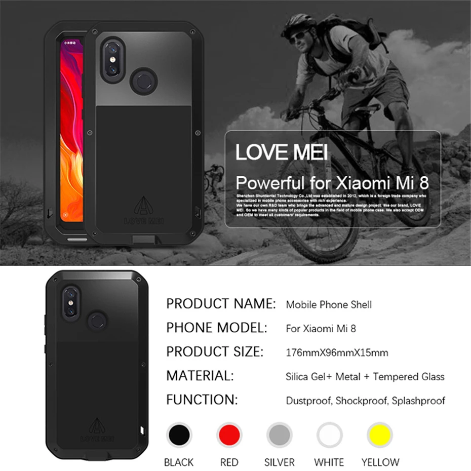 Для Xiaomi mi 9 Силиконовый противоударный чехол металлический армированный защитный чехол для Xiaomi mi 8 9 6 mi 9 mi 8 mi 6 Чехол Funda+ Стекло пленка