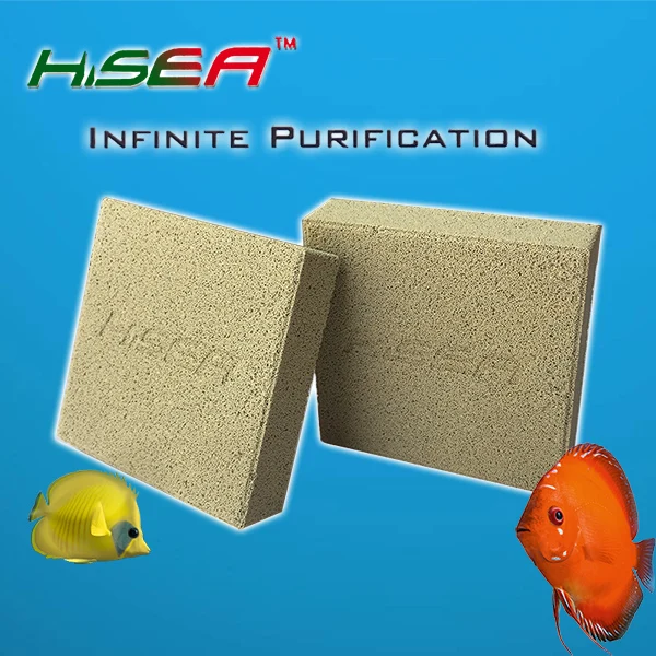 Hisea Brand 2pcs Нано-тек био-блок 2 блока фильтр Медиа аквариум нитрат удалитель для морской и пресной воды(" X 4" X " - Цвет: Hisea Brand 2pcs