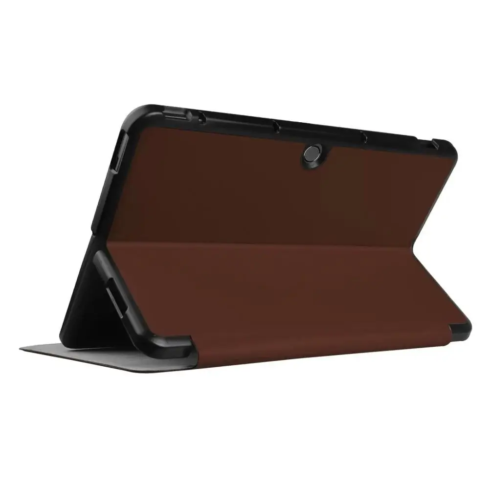 brown Новейший роскошный стенд смарт-чехол из полиуретановой кожи для Asus трансформер мини T102HA 10," планшет Funda чехол+ сенсорная ручка - Цвет: brown