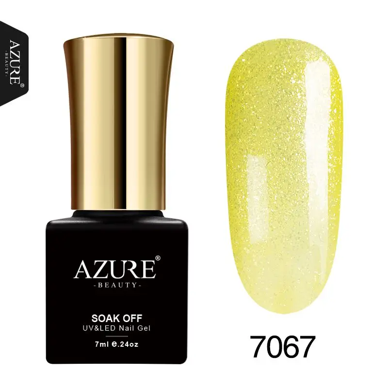 7067 Azure beauty, 7 мл, новинка, 24 цвета, Гель-лак для ногтей, долговечный УФ-Гель-лак, замачиваемый, УФ-дизайн ногтей, украшение для маникюра - Цвет: 7067