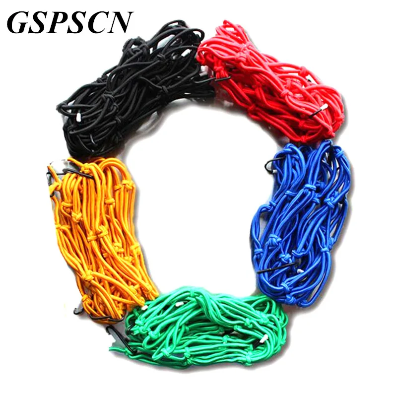 GSPSCN 40*40cm Motorcycle Helmet Net Fuel tank Nets 25 Mesh Strap Cable for Storage Carrier Bags Cargo Fix Sundries | Автомобили и
