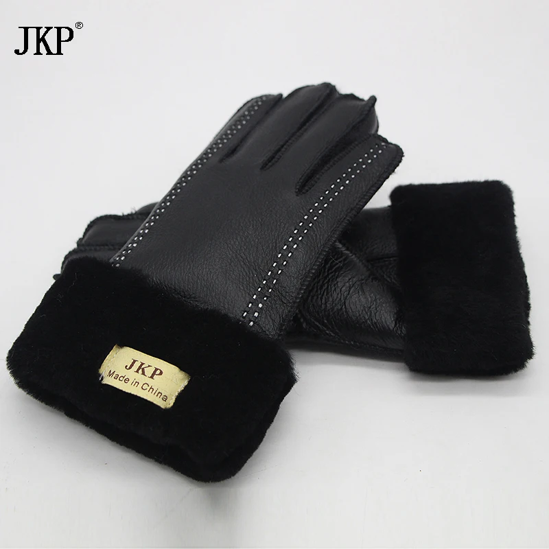 

Женские перчатки, зимние перчатки из 100% натуральной овечьей кожи, теплые стильные перчатки с закрытыми пальцами, варежки из натуральной кож...