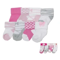 8 pairslot lovely baby socks for girl boys kids socks floral newborn infant baby cotton toddler socks