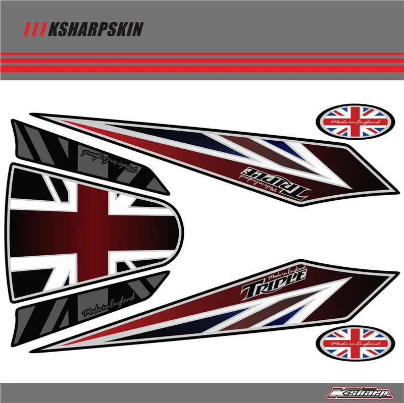 Задний обтекатель цифровая доска KSHARPSKIN 3D защитный гель для TRIUMPH ST 2005 2006 2007 2008