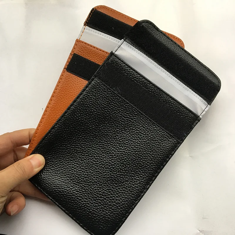 PU Фарадея 6-дюймового телефона сумка RFID блокиратор чехол Брелок блокирует сигнал