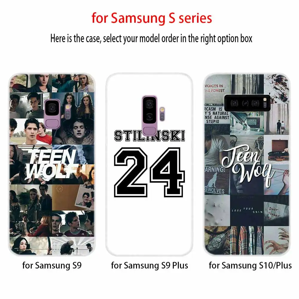 Мягкий чехол Teen Wolf для Samsung Galaxy S7 Edge S8 S9 S10 S11 S20 S21 Plus Lite E Ultra|Бамперы| |