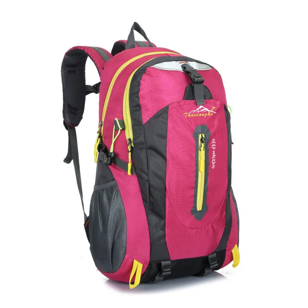 Hot Pink 40L Открытый походный Кемпинг Водонепроницаемый полиэстер путешествия багаж рюкзак - Цвет: Hot Pink