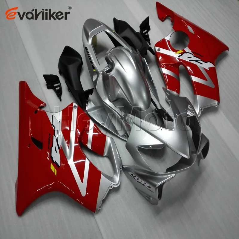 

ABS Fairings hull for CBR600F4i 2001 2001 2003 red silver CBR 600 F4i 01 02 03 motorcycle panels Injection mold