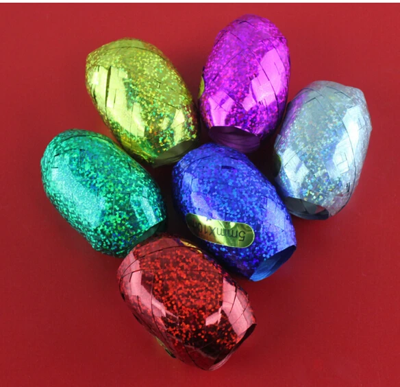 

6 шт., фольгированная лента для воздушных шаров, 5 мм * 10 м