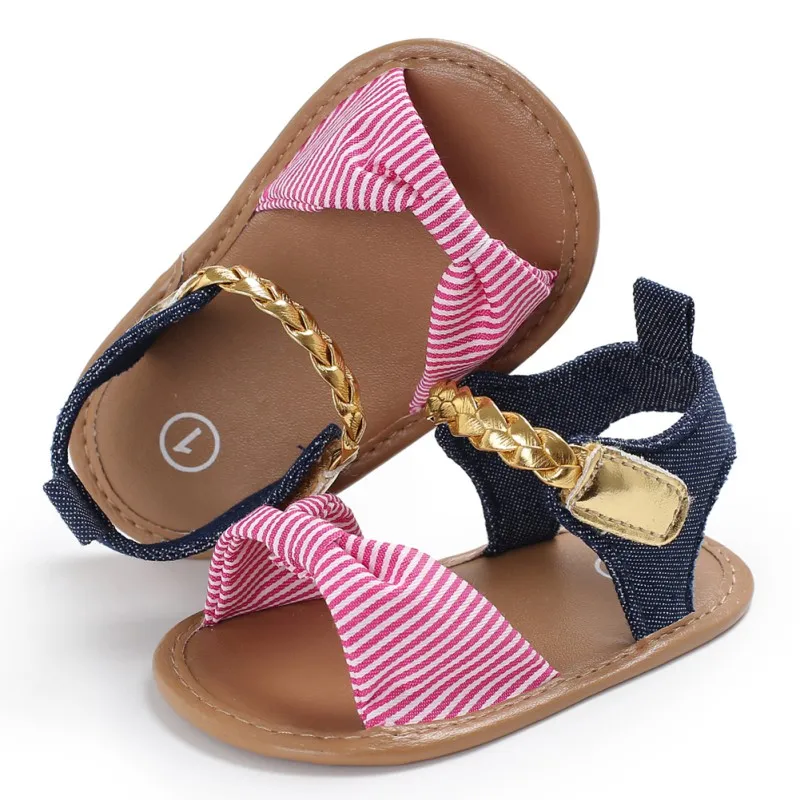 

Шлепанцы для маленьких девочек 0-12 месяцев, летняя мягкая нескользящая обувь для первых шагов