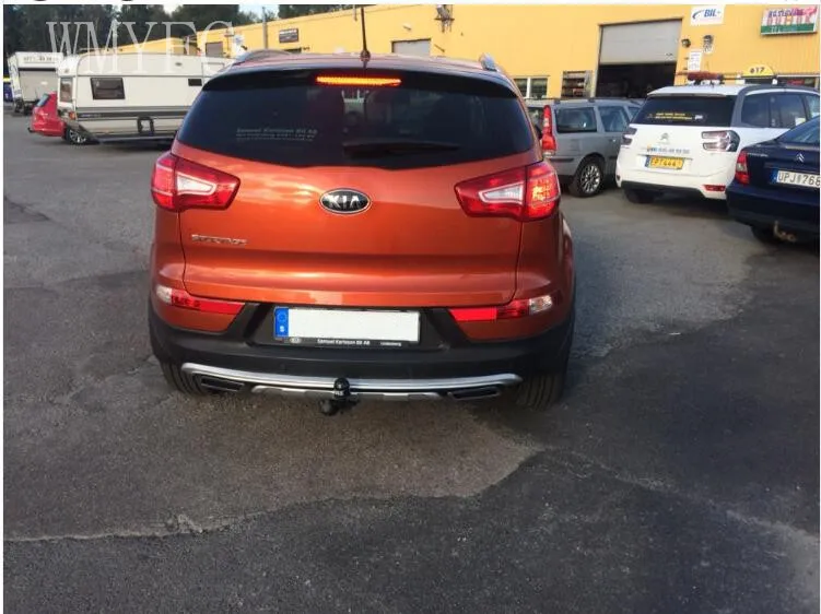 Подходит для Kia Sportage 2011 2012 2013 ABS Хром передний и задний бампер Защитная крышка 2 шт./компл