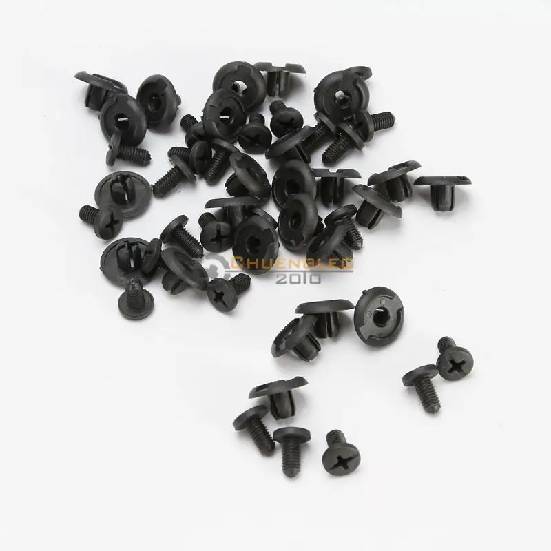 free shipping 20x Black Fastener Bumper Clips Retainer Shield Screws Fender Plastic Rivet Fit For Honda Acura 91512-SM4-003 | Автомобили и