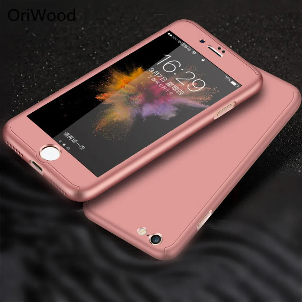 360 г. Роскошные полное покрытие Чехлы для iphone 7 плюс 8 plus Защитная крышка 6 6plus 6s 6splus